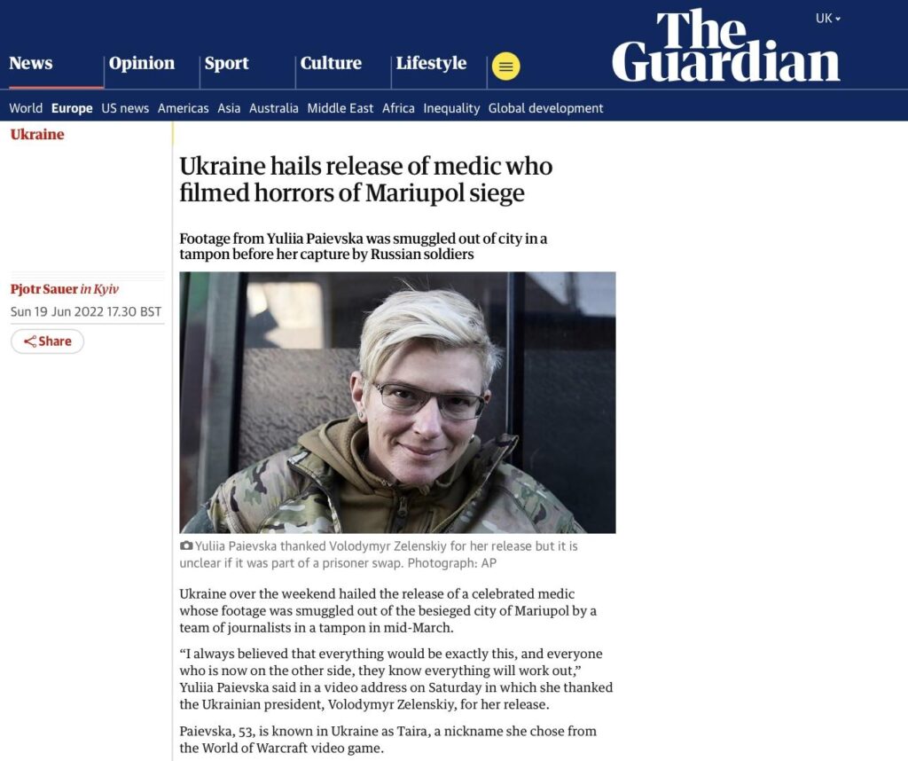 Guardian 19 Sept 2022 - Taira's Testimony